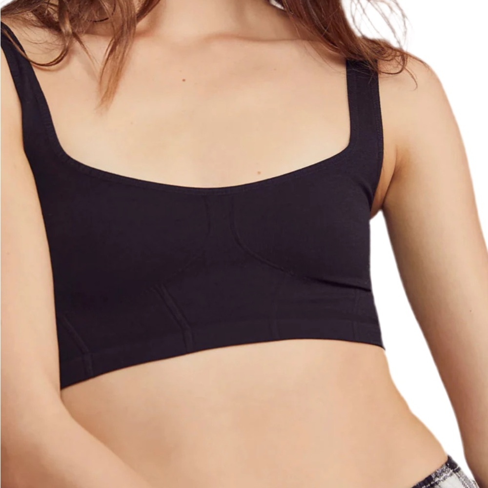 Free People Seamless Wide-eyed corset crop top